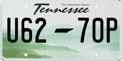 TN license plate U6270P