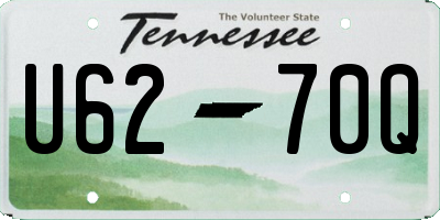 TN license plate U6270Q