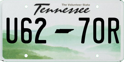 TN license plate U6270R