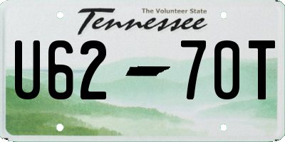 TN license plate U6270T