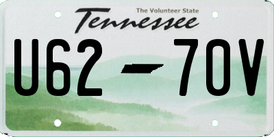 TN license plate U6270V
