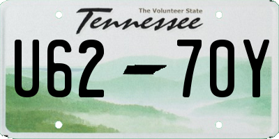 TN license plate U6270Y