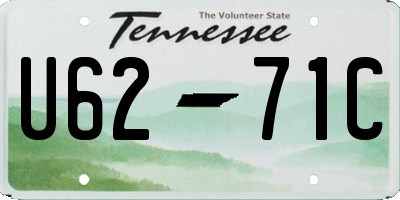 TN license plate U6271C