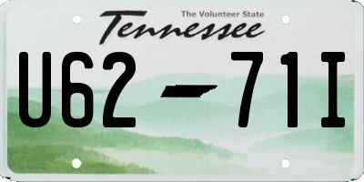 TN license plate U6271I
