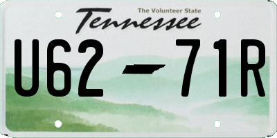 TN license plate U6271R