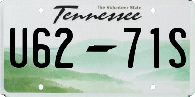 TN license plate U6271S