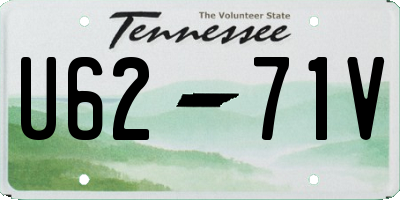 TN license plate U6271V