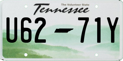 TN license plate U6271Y