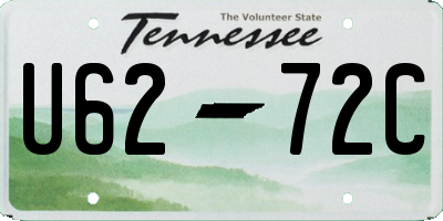 TN license plate U6272C