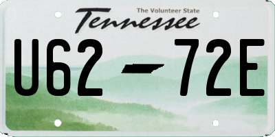 TN license plate U6272E