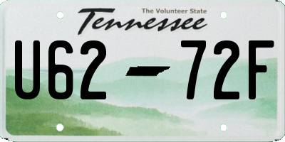 TN license plate U6272F