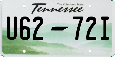TN license plate U6272I