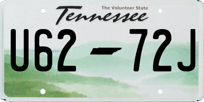 TN license plate U6272J