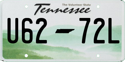 TN license plate U6272L