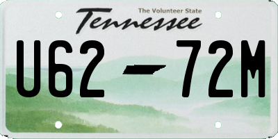 TN license plate U6272M