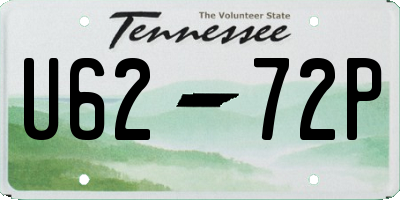 TN license plate U6272P