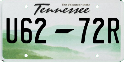 TN license plate U6272R