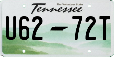 TN license plate U6272T