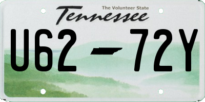 TN license plate U6272Y