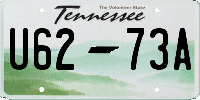 TN license plate U6273A