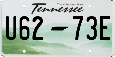 TN license plate U6273E