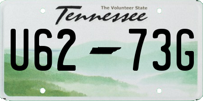 TN license plate U6273G