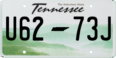 TN license plate U6273J