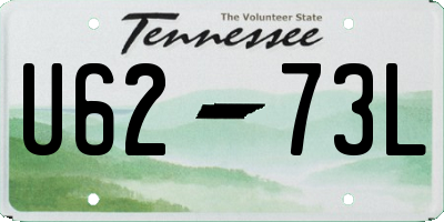 TN license plate U6273L