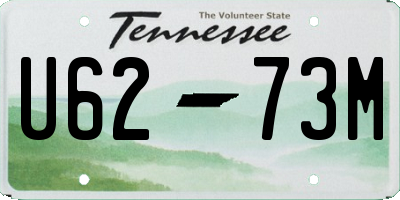 TN license plate U6273M