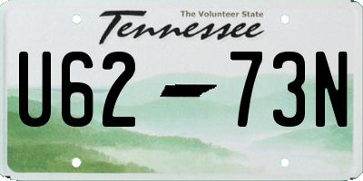 TN license plate U6273N