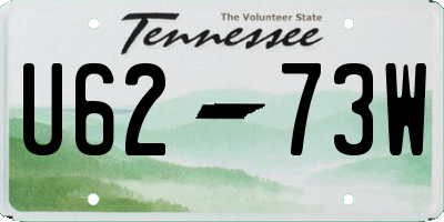 TN license plate U6273W
