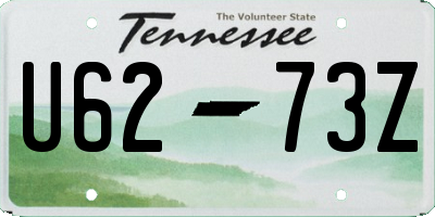 TN license plate U6273Z