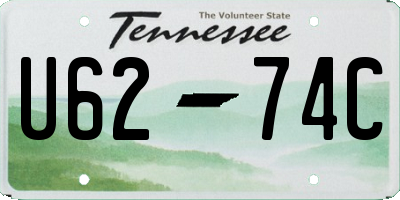 TN license plate U6274C