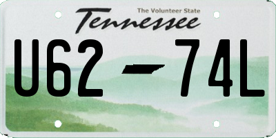TN license plate U6274L
