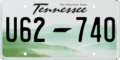 TN license plate U6274O
