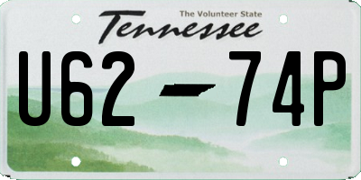 TN license plate U6274P