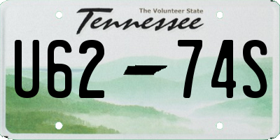 TN license plate U6274S