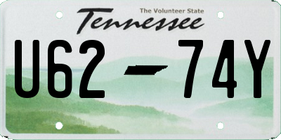 TN license plate U6274Y