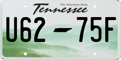 TN license plate U6275F