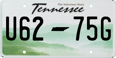 TN license plate U6275G
