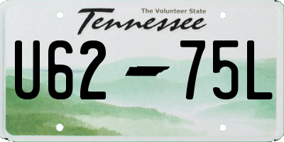 TN license plate U6275L
