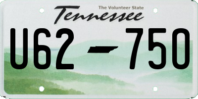 TN license plate U6275O