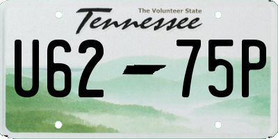 TN license plate U6275P