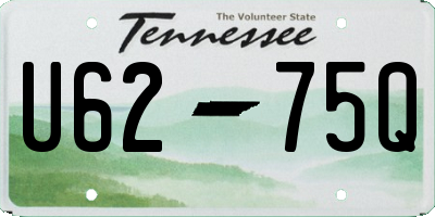 TN license plate U6275Q