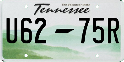 TN license plate U6275R