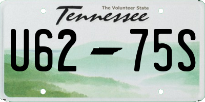 TN license plate U6275S