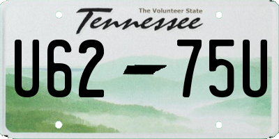 TN license plate U6275U
