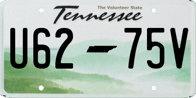 TN license plate U6275V