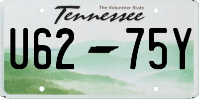 TN license plate U6275Y