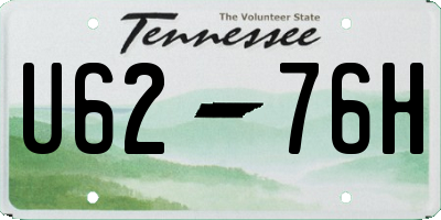 TN license plate U6276H